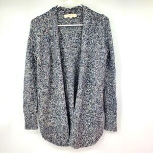 Ann Taylor LOFT Women’s Open Long Knit Sweater Cardigan in Multicolor Medium